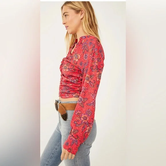 NWT  BEAUTIFUL FREE PEOPLE WOMENS BLOUSE - Picture 6 of 12